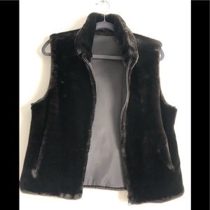 Blassport Faux Fur Reversible Vest Sz S